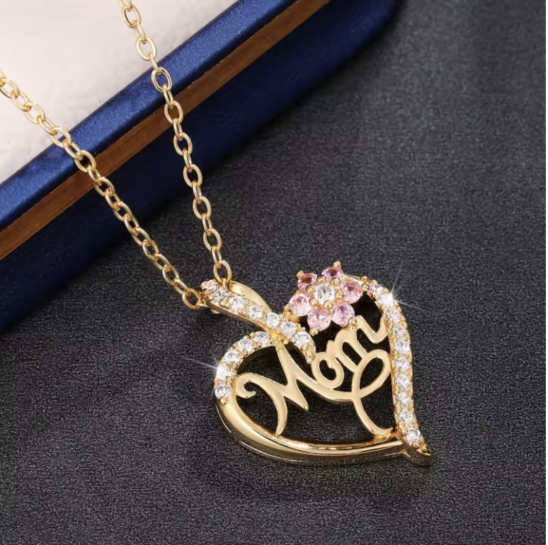 Mom Heart Necklace